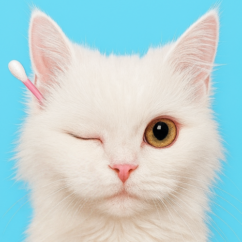 Nettoyage des oreilles pour chat