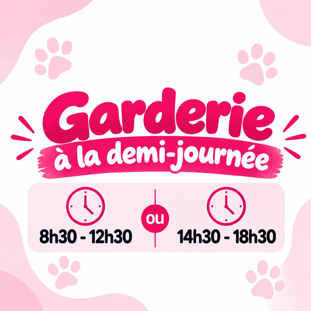 Club Garderie - demi journée