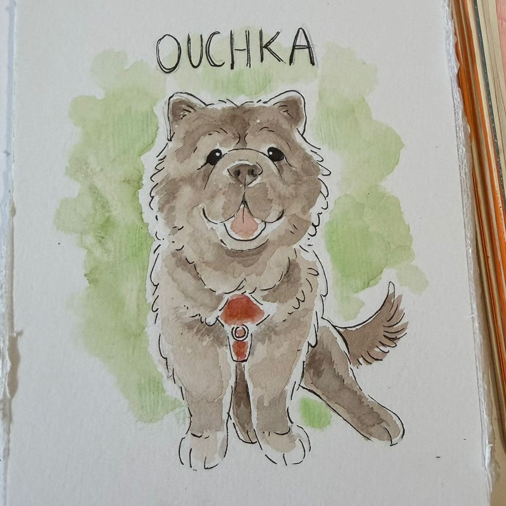 Portrait aquarelle sur-mesure